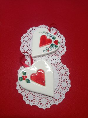 Cuoricini decorativi da 7/8 cm (chiedere per quantità elevate)