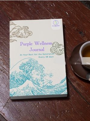 Purple Wellness Journal: At Your Best for a generation, every 30 days (Pre-order)