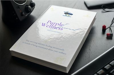 Purple Wellness Journal: Intentional edition X BPM Partner cover (12 months)