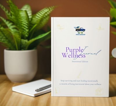 Purple Wellness Journal: Intentional edition X BPM Partner cover (12 months)
