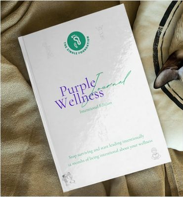 Purple Wellness Journal: Intentional edition X The Zinhle foundation Partner cover (12 months)