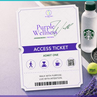 Starbucks Purple Wellness Walk ticket/membership