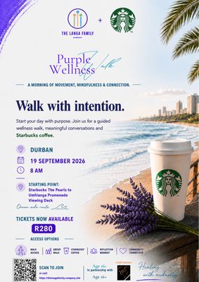 DURBAN- Starbucks Purple Wellness Walk ticket
