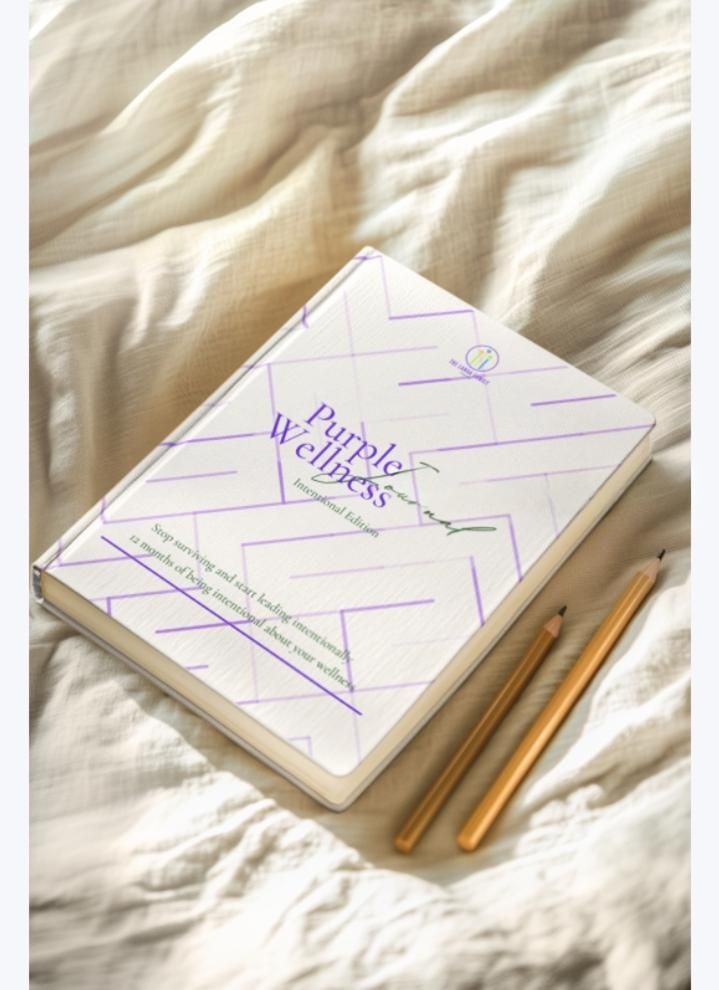 Purple Wellness Journal: Intentional edition, 12 months