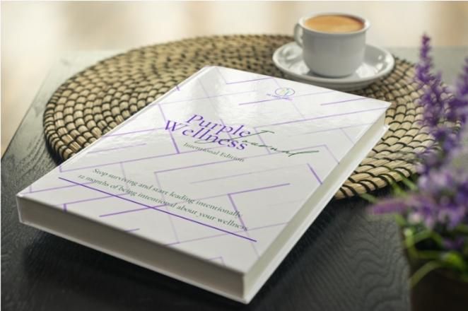 Purple Wellness Journal: Intentional edition, 12 months