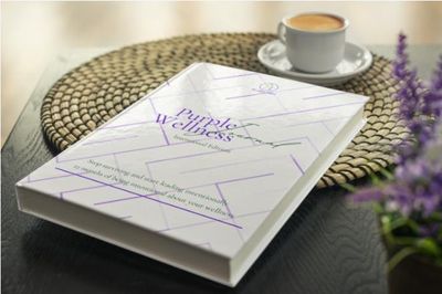 Purple Wellness Journal: Intentional edition, 12 months
