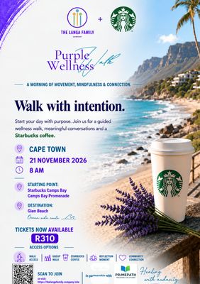 Cape Town- Starbucks Purple Wellness Walk ticket