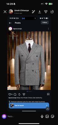 Senzo Rivoli Double Breasted Premium Suits