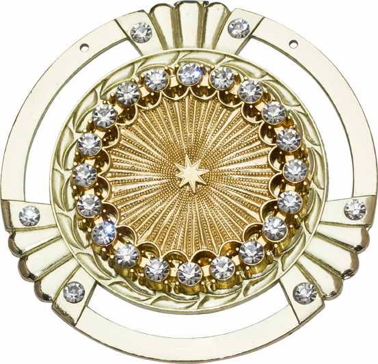 D62GG - Strassorden 9 cm 2-teilig D62GG - Strassorden 9 cm 2-teilig