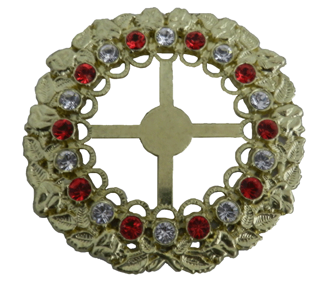 3422010RW - 7 cm Strassorden 3D