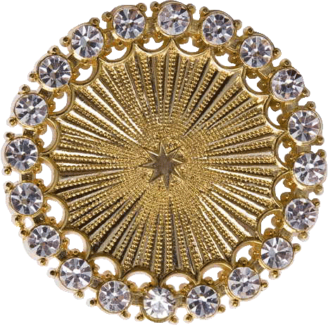 1080855G - Strassorden 5,5 cm Ø 1080855G - Strassorden 5,5 cm Ø