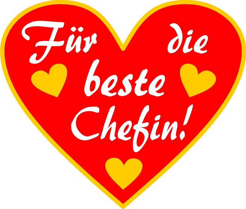 Für die beste Chefin - Herzpin 3 cm Für die beste Chefin - Herzpin 3 cm
