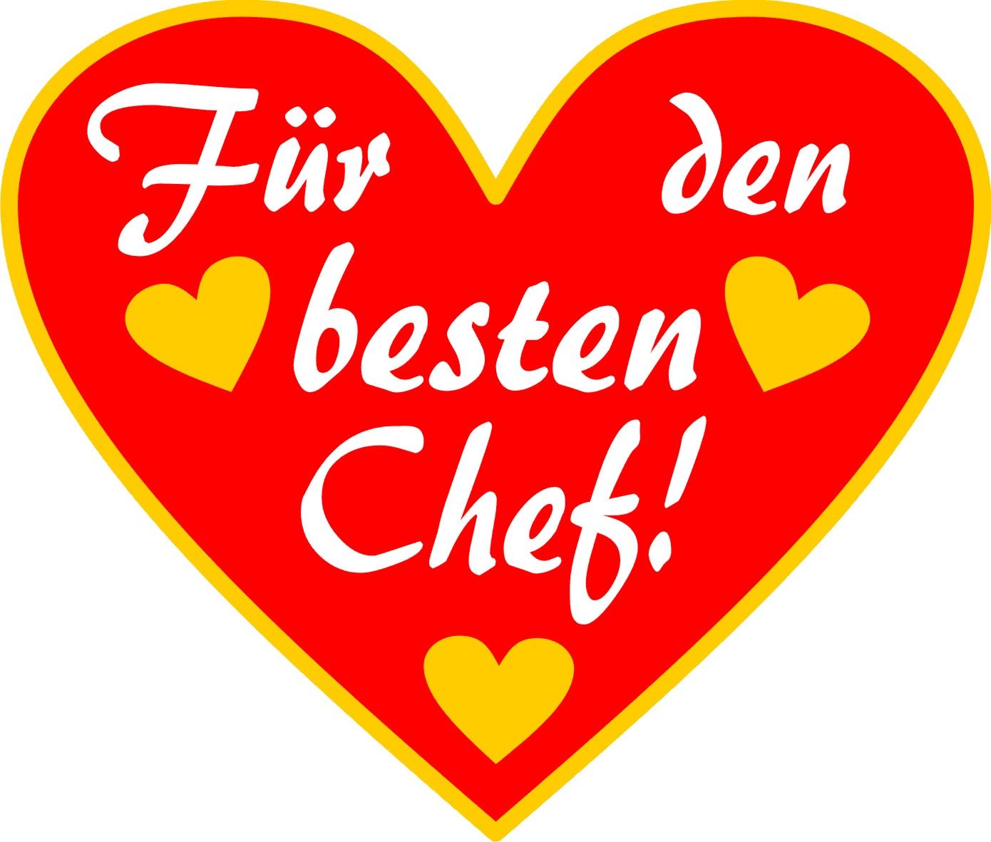 Für den besten Chef - Herzpin 3 cm