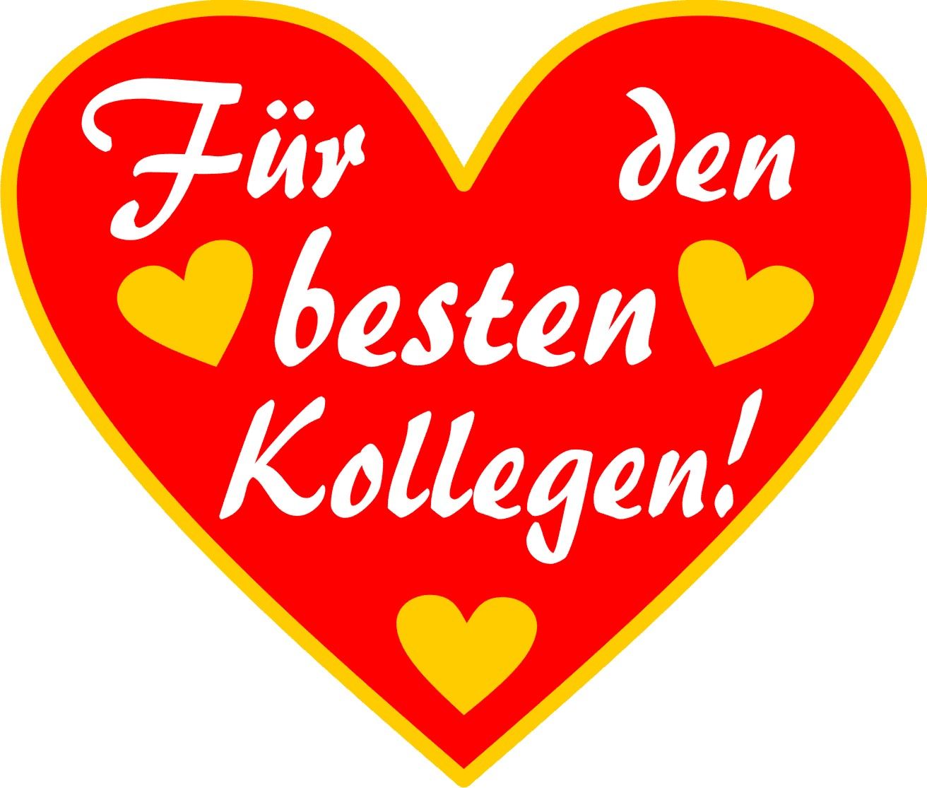 Für den besten Kollegen - Herzpin 3 cm