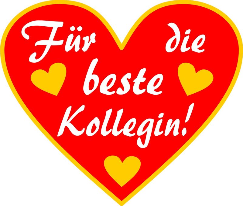 Für die beste Kollegin - Herzpin 3 cm Für die beste Kollegin - Herzpin 3 cm