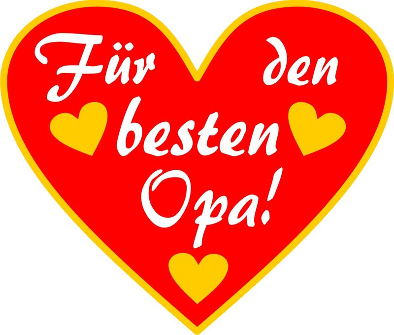 Für den besten Opa - Herzpin 3 cm Für den besten Opa - Herzpin 3 cm