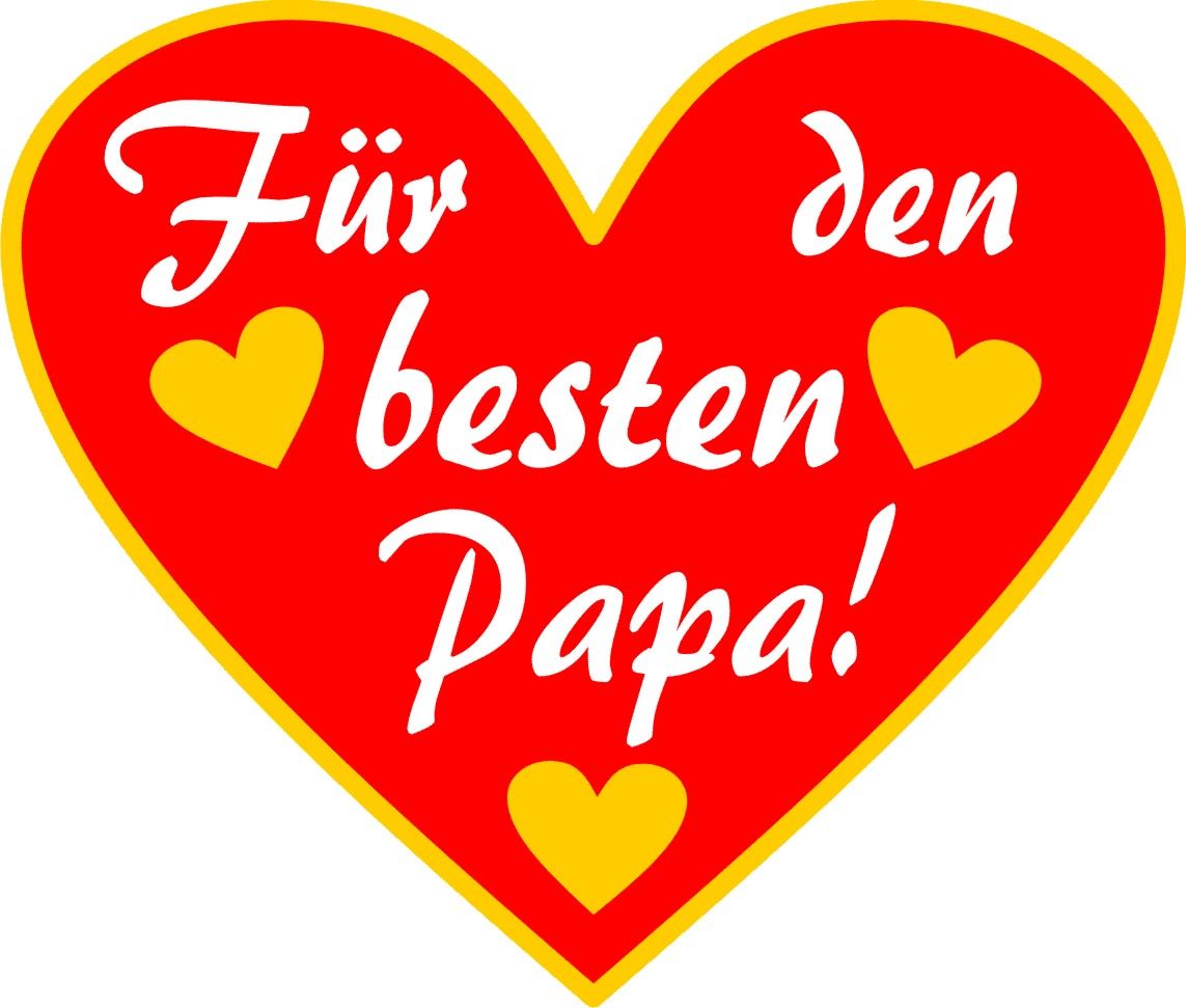 Für den besten Papa - Herzpin 3 cm