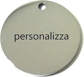 Portachiavi Personalizzabile In Acciaio Con Incisione Laser - Scrivi Frasi, Nomi O Carica Foto, Con Astuccio Regalo, Made In Italy - 2
