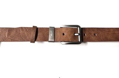 Cintura uomo pelle cuoio altezza 3,8 cm sport jeans