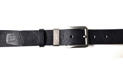 Cintura uomo pelle blu altezza 3,8 cm sport jeans