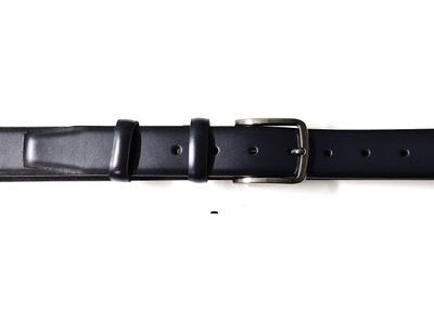 Cintura uomo pelle blu altezza 3cm