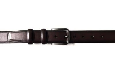 Cintura uomo pelle marrone altezza 3cm