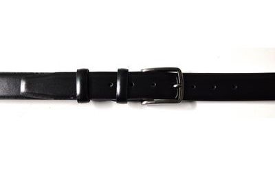 Cintura uomo pelle nera altezza 3 cm