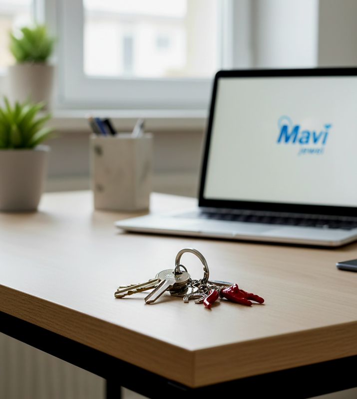 Portachiavi con corna portafortuna