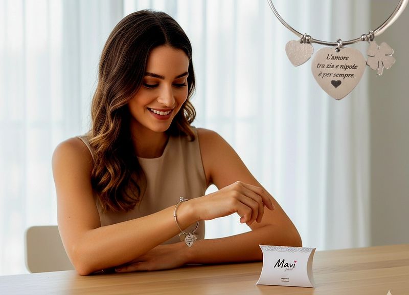 Bracciale donna frase zia