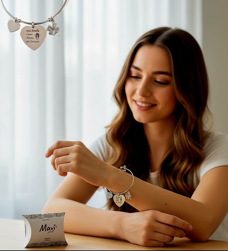 Bracciale donna frase sorella