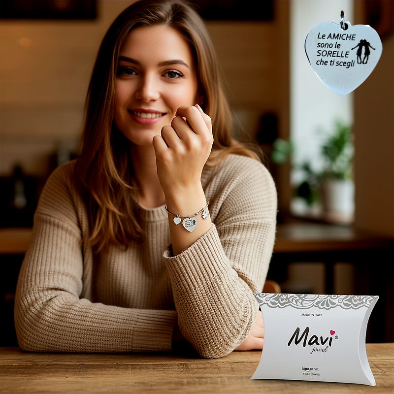 Bracciale donna frase amicizia