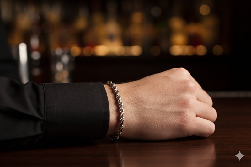 Bracciale intrecciato argento