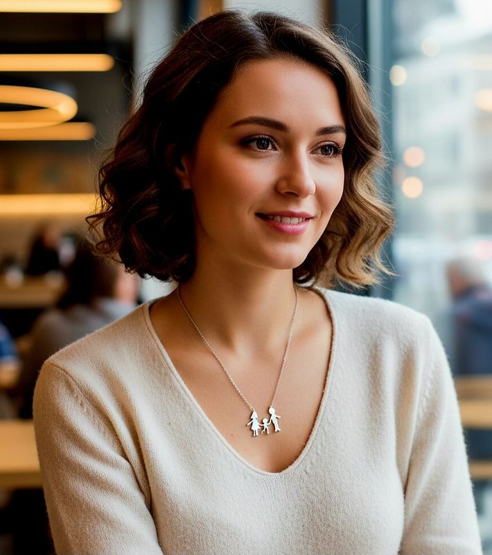 Collana donna simbolo famiglia