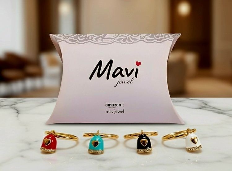 Anello con campanella capri portafortuna