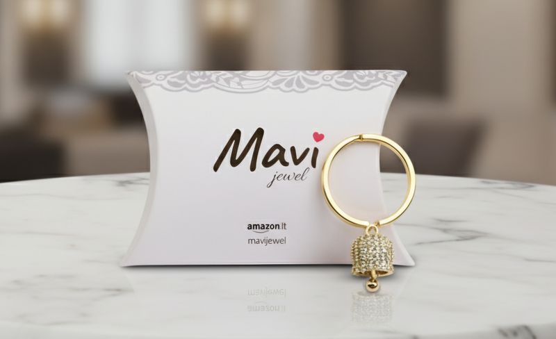 anello con campanella colore oro