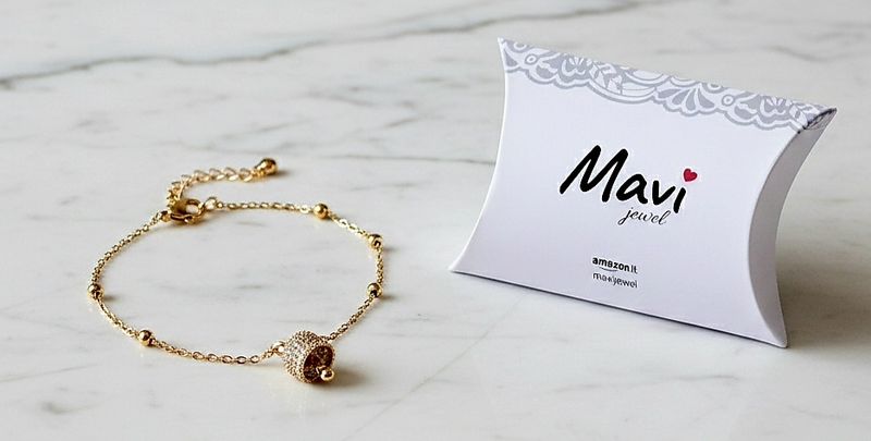 Bracciale donna con campanella portafortuna