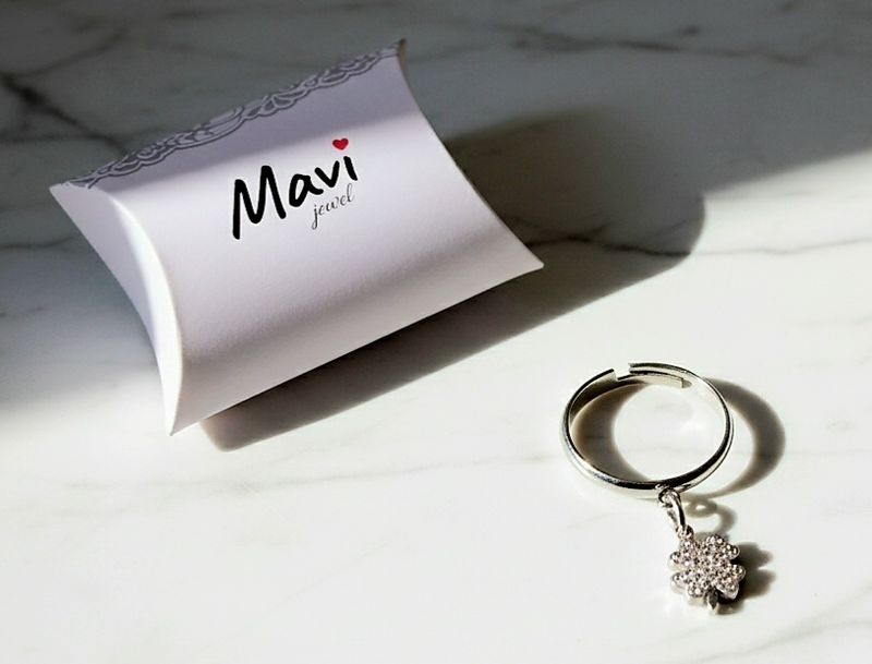 Anello donna con quadrifoglio