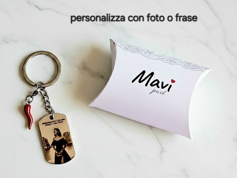 portachiavi in acciaio personalizzabile