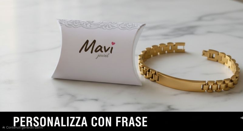 Bracciale personalizzato in acciaio
