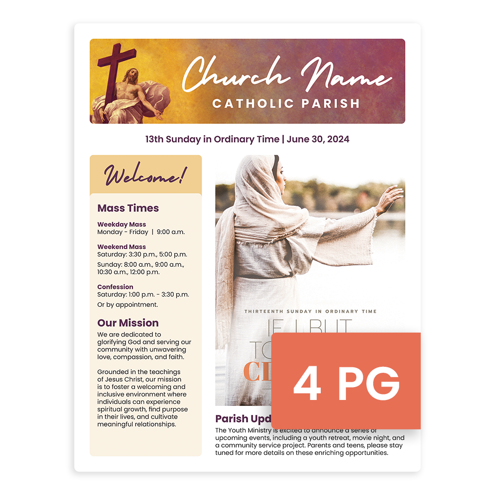 4 Page Bulletin Samples