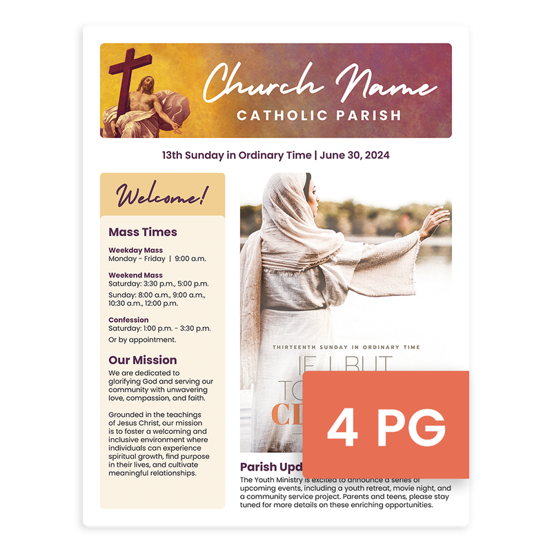 4 Page Bulletin Samples