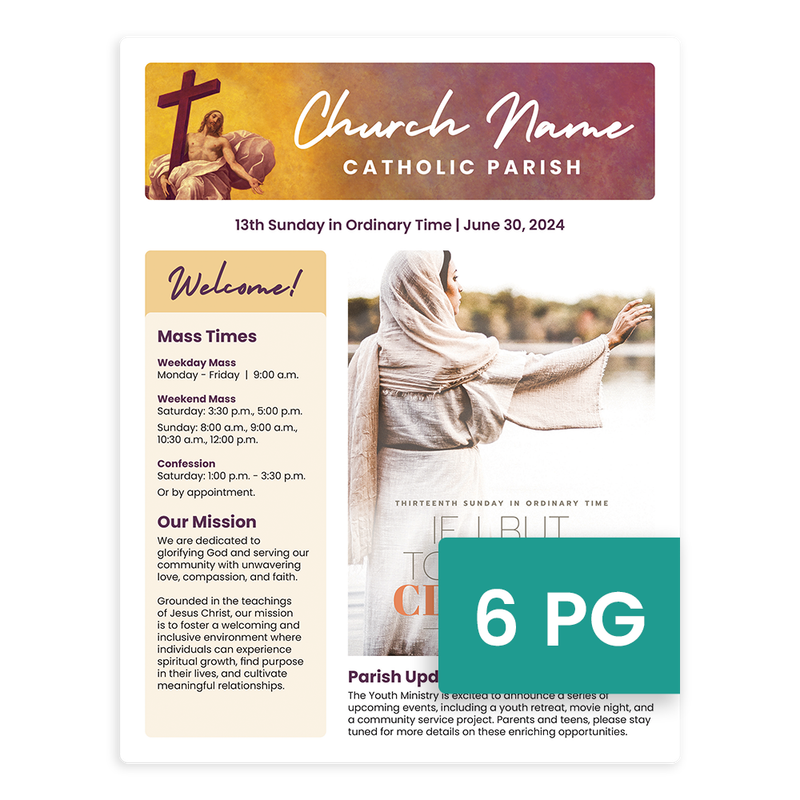 6 Page Bulletin Samples