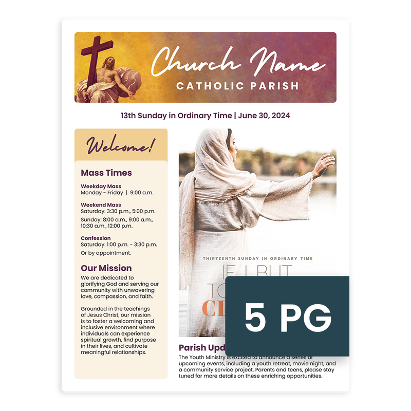 5 Page Bulletin Samples