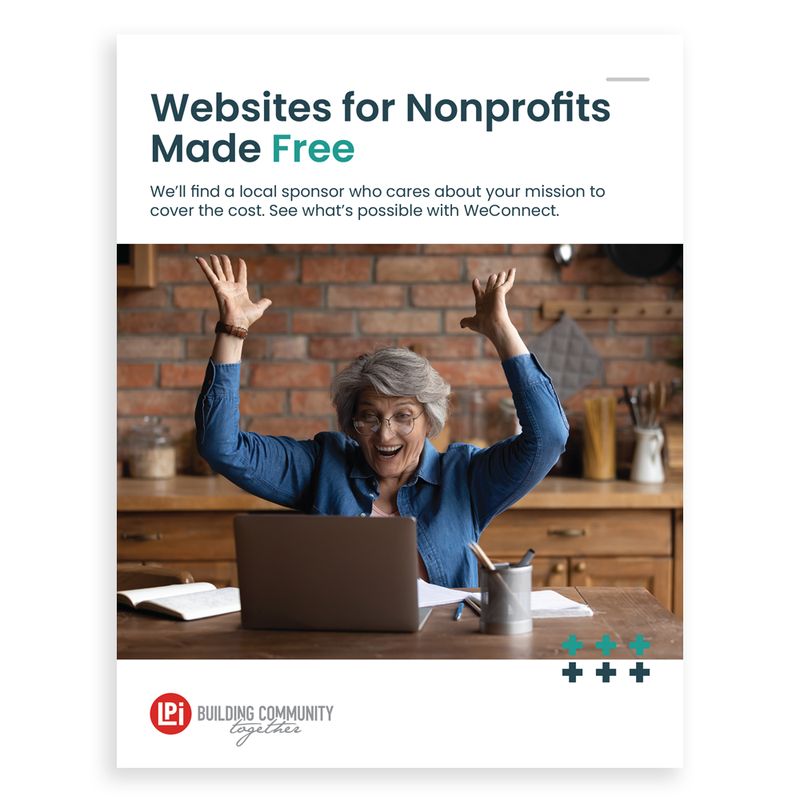 Websites for Nonprofits Made Free (WeConnect Brochure)