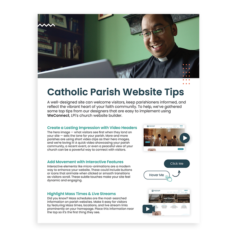 Tip Sheet - Catholic Parish Website Tips