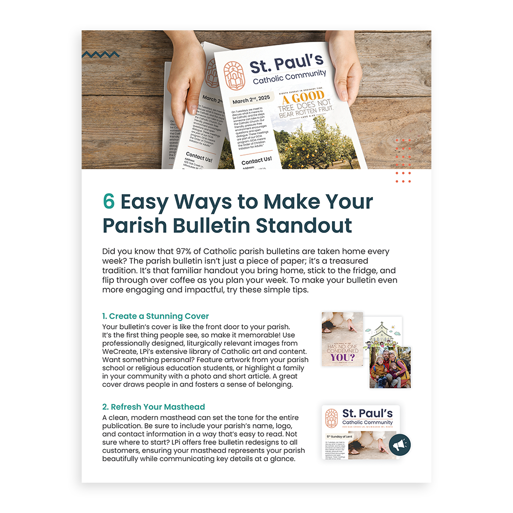 Tip Sheet - 6 Easy Ways to Make Your Bulletin Standout