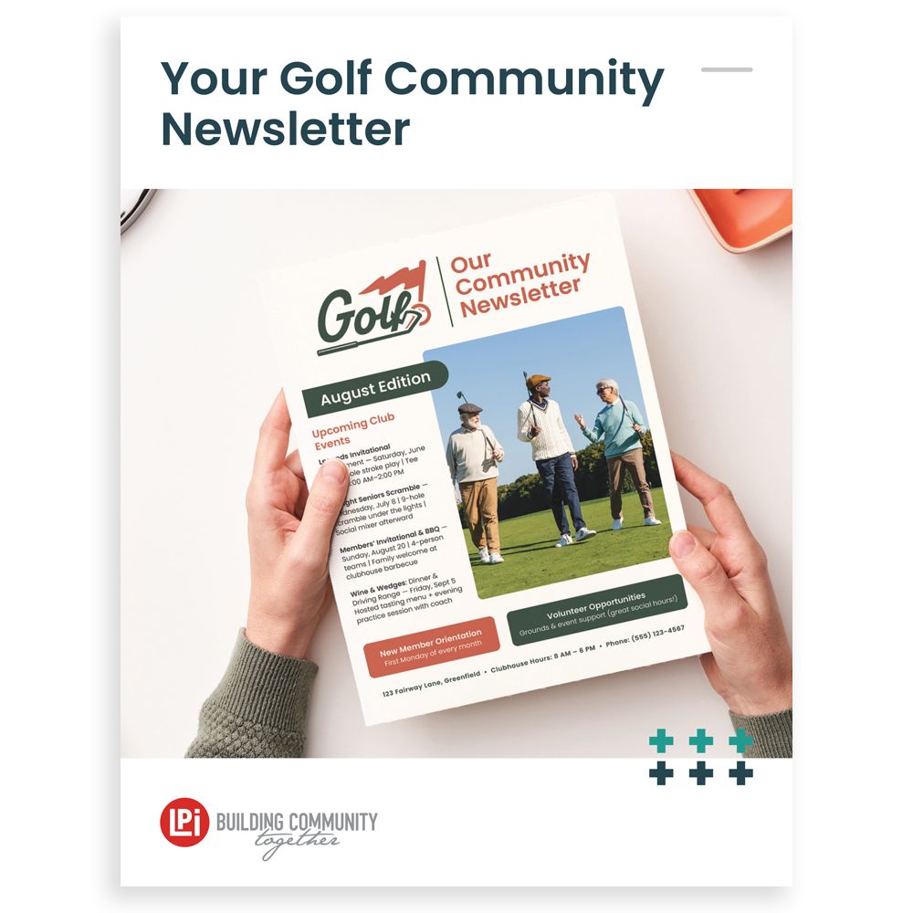 Your Golf Community Newsletter Brochure