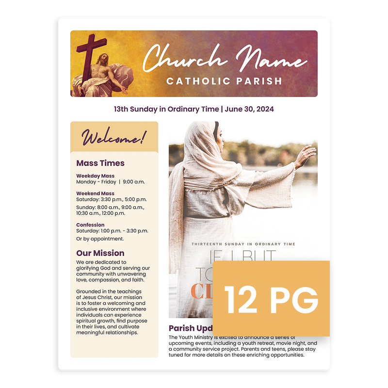 12 Page Bulletin Samples