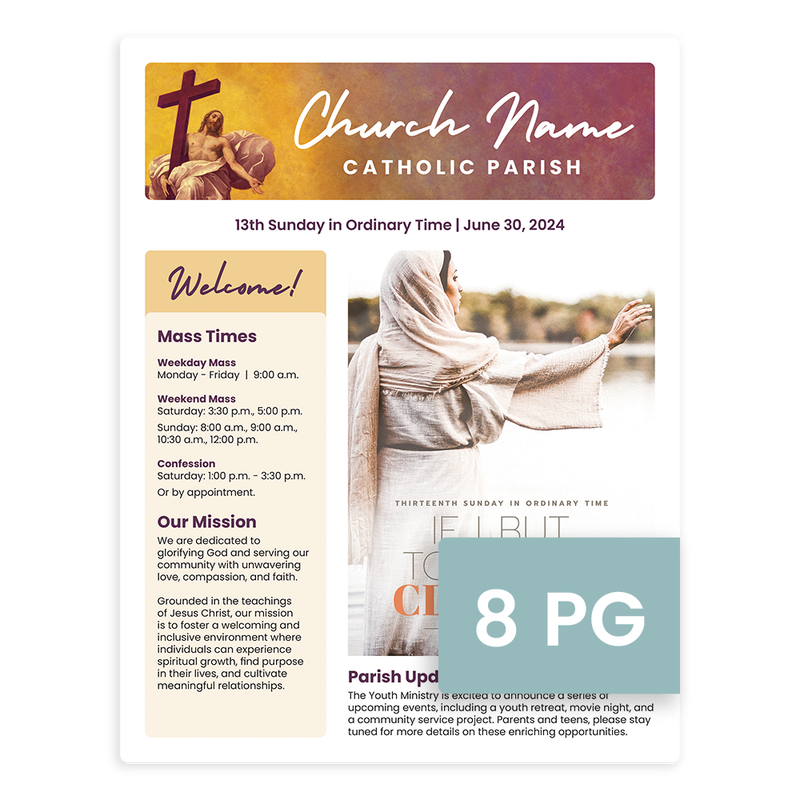 8 Page Bulletin Samples