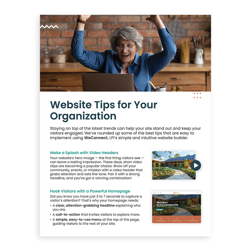 Tip Sheet - Website Tips for Your Organization